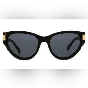 Foster Grant Black Sunglasses with Gold Accents